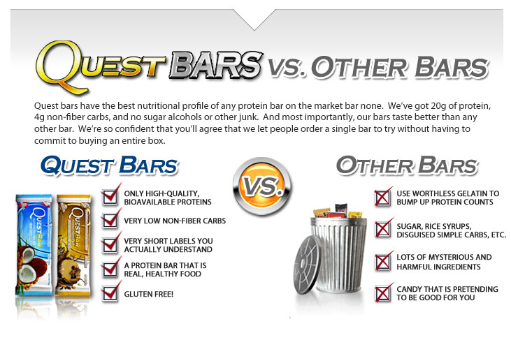 quest bars vs other bars comparison